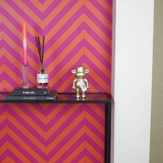 Ornement - Figurine Singe 'La Légende' - Résine de poly - Or - 11x7x19cm