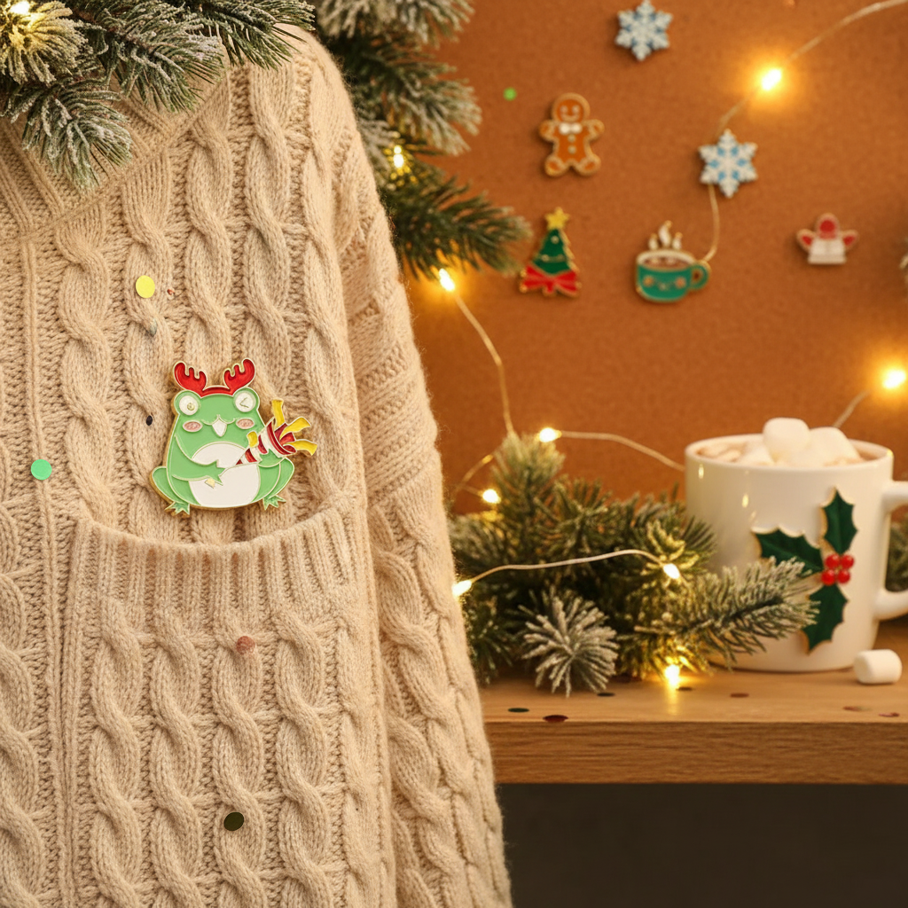 Pin's Grenouille Noël