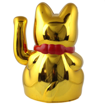 Maneki-neko gelukskat, 15 cm, goud
