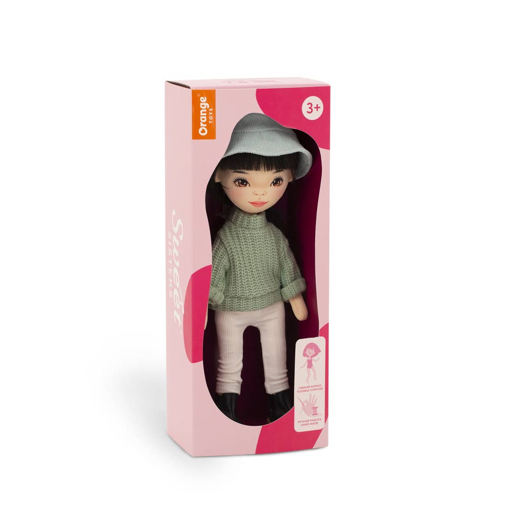 Lilu-pop met groene trui, 32 cm