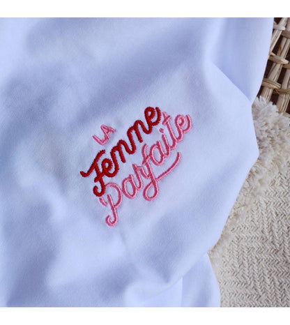 The Perfect Woman Embroidered T-shirt