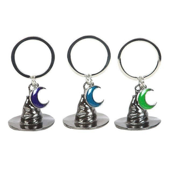 Set van 3 sleutelhangers met heksenhoedjes van de Sisters of the Coven.