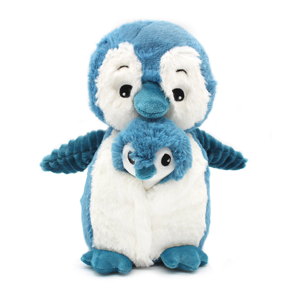 Peluche pingouin Iglou maman et son bébé bleu – Les Ptipotos – vue 3