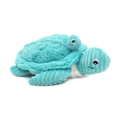 Peluche tortue Sauvenou maman et son bébé bleu aqua – Les Ptipotos