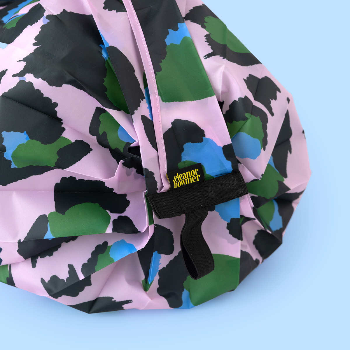 Herbruikbare boodschappentas met roze luipaardprint