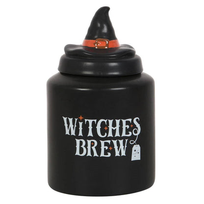 Boîte à thé d'Halloween en céramique Witches Brew