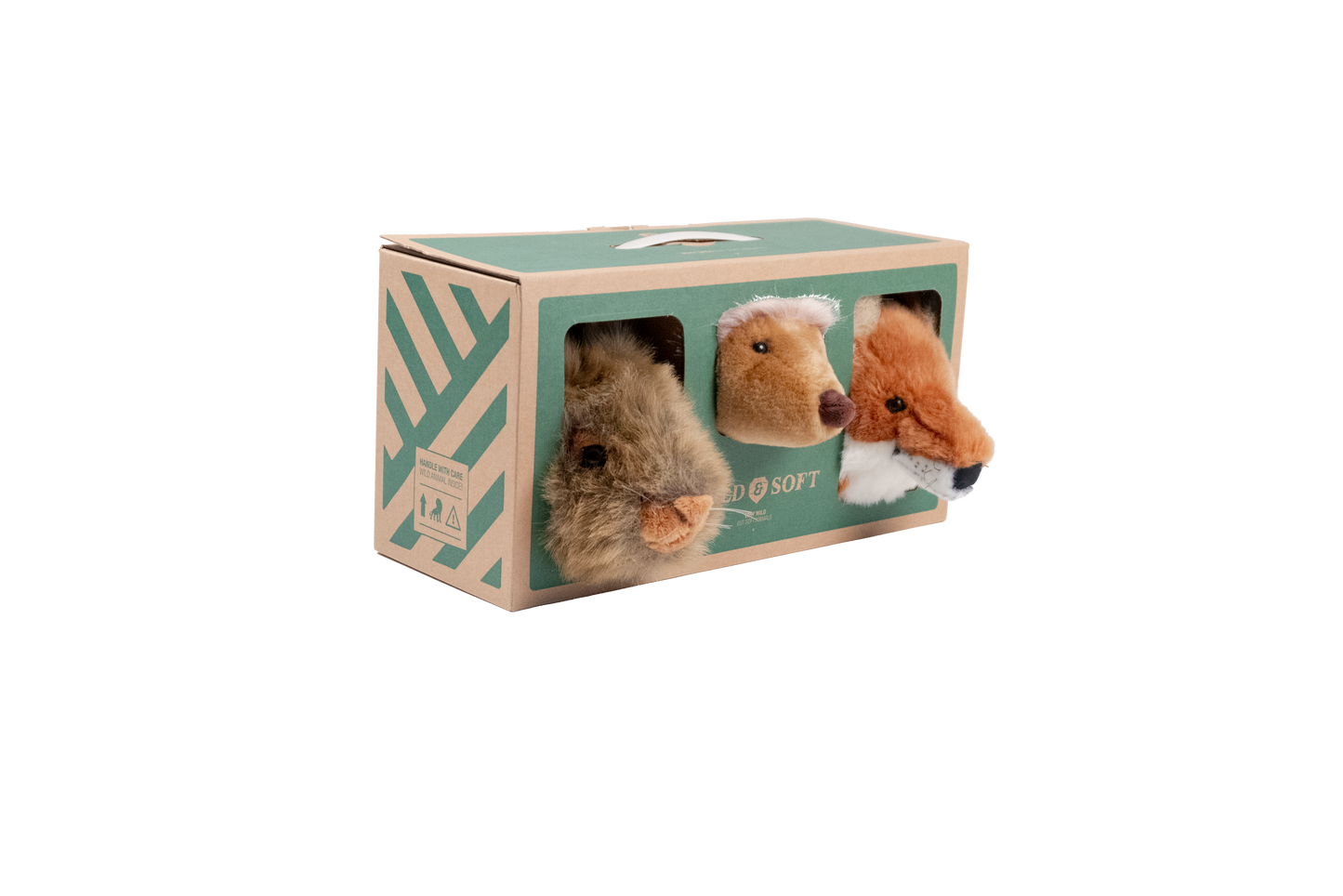 Mini pluche dierenhoofd wanddecoratie: bosset