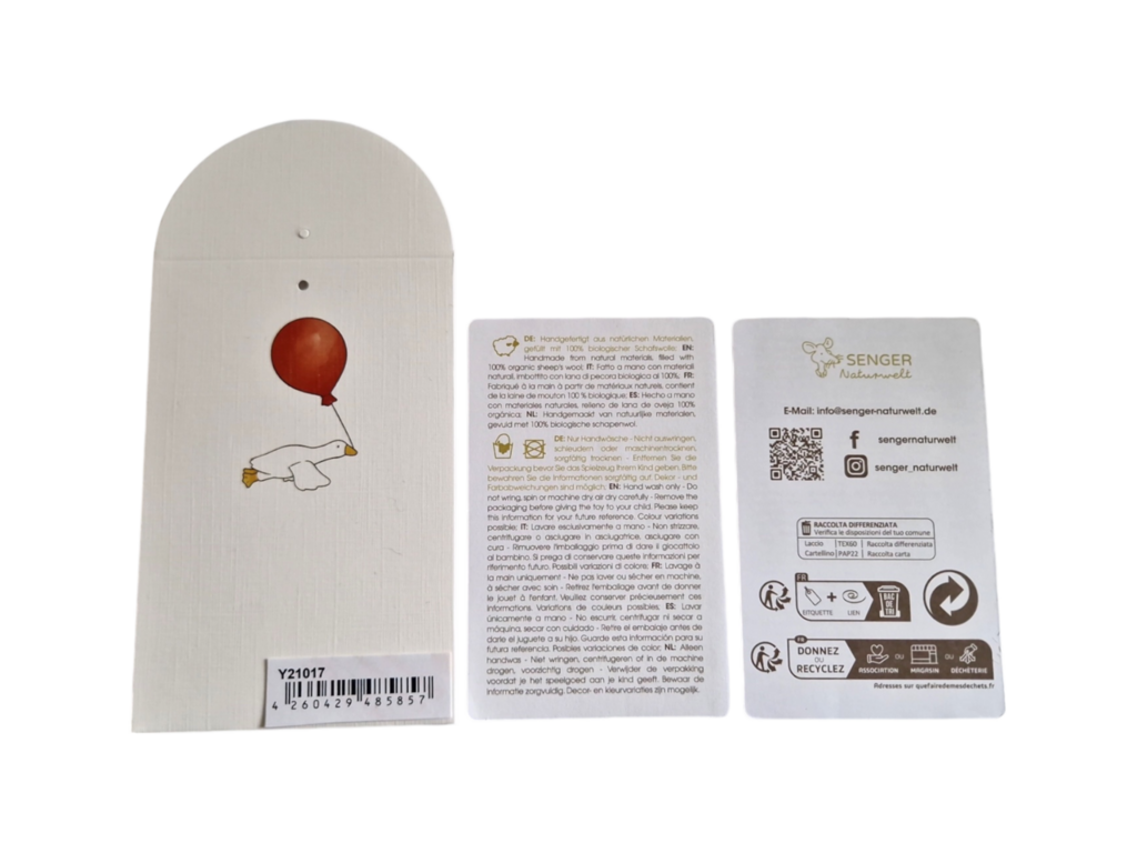 Petit lapin en peluche | Blanc