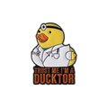Pin's Canard Jaune "Trust Me I'm Ducktor"