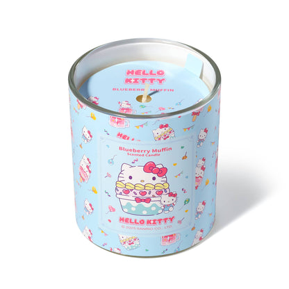 Originele Hello Kitty-kaars met print, geur van bosbessenmuffin.