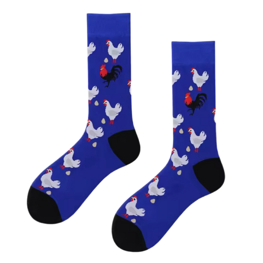 Chaussettes Poules et Coqs