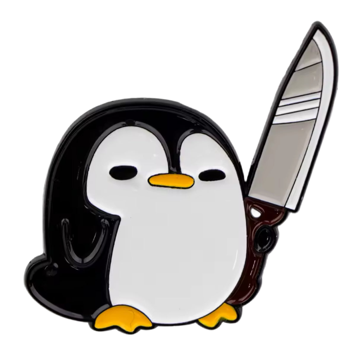 pins pingouin avec couteau