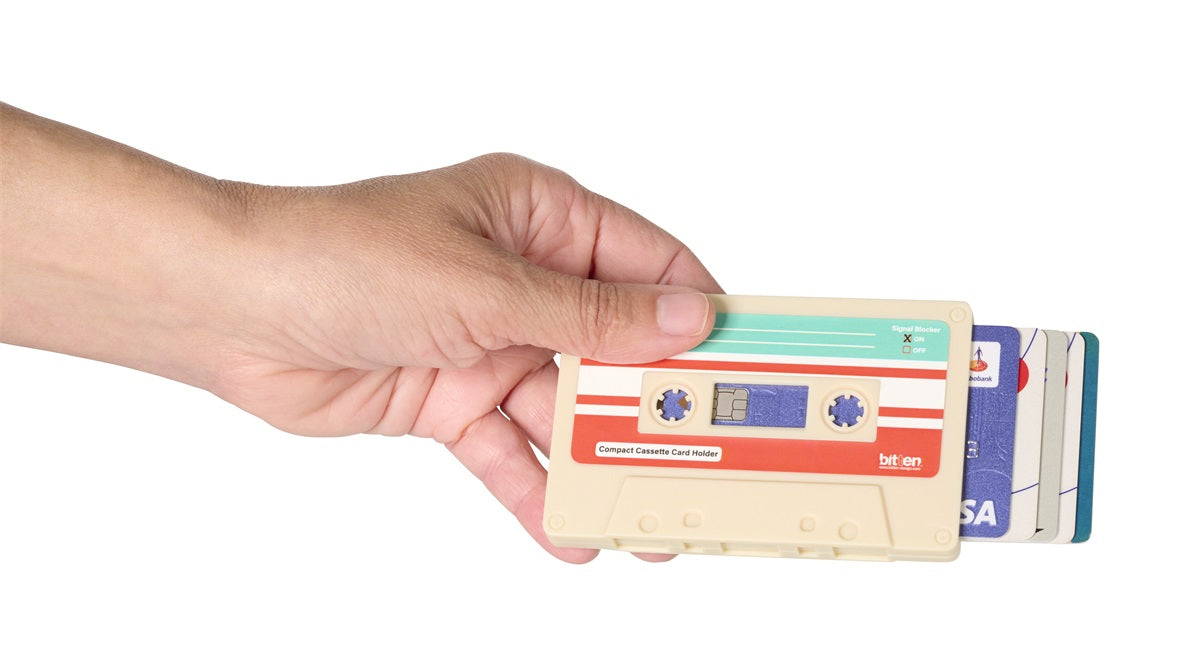 Porte-cartes Cassette beige