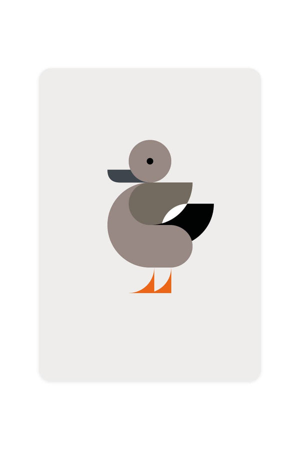 Ansichtkaart met Creaky Duck