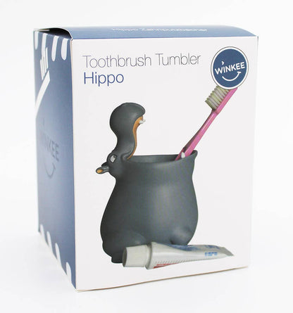 Tandenborstelhouder in de vorm van een nijlpaard