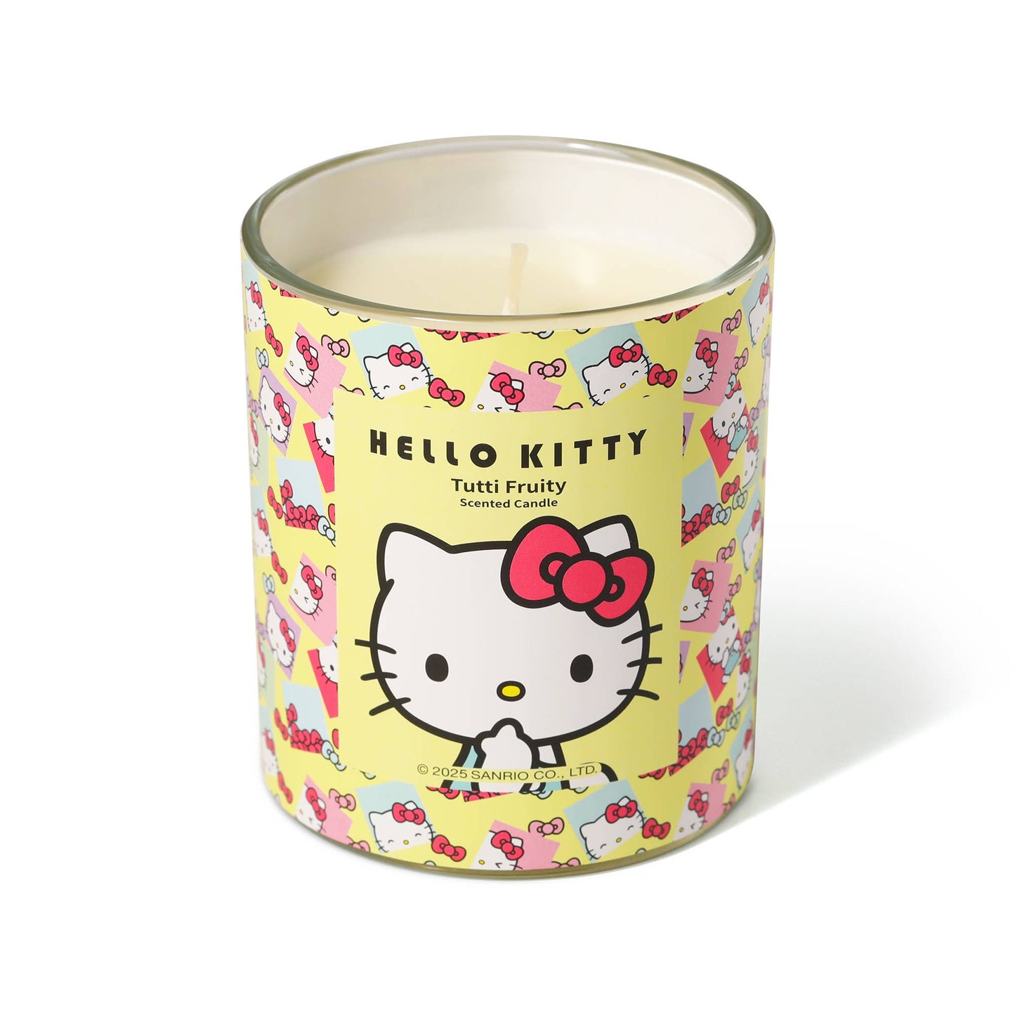 Hello Kitty originele print gele kaars, Tutti Frutti parfum