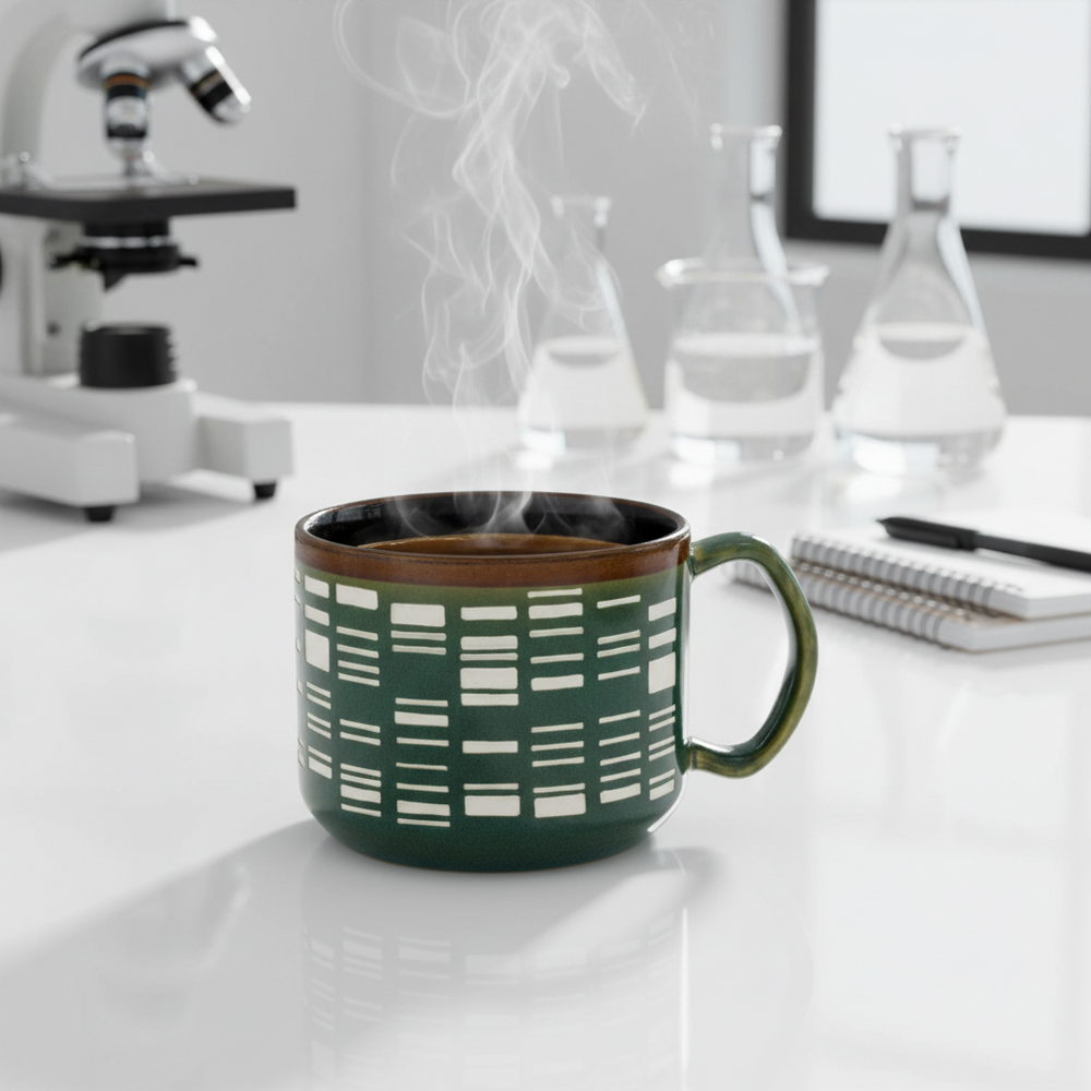 Mug Électrophorèse sur Gel Gravé à la Main – 443 ml