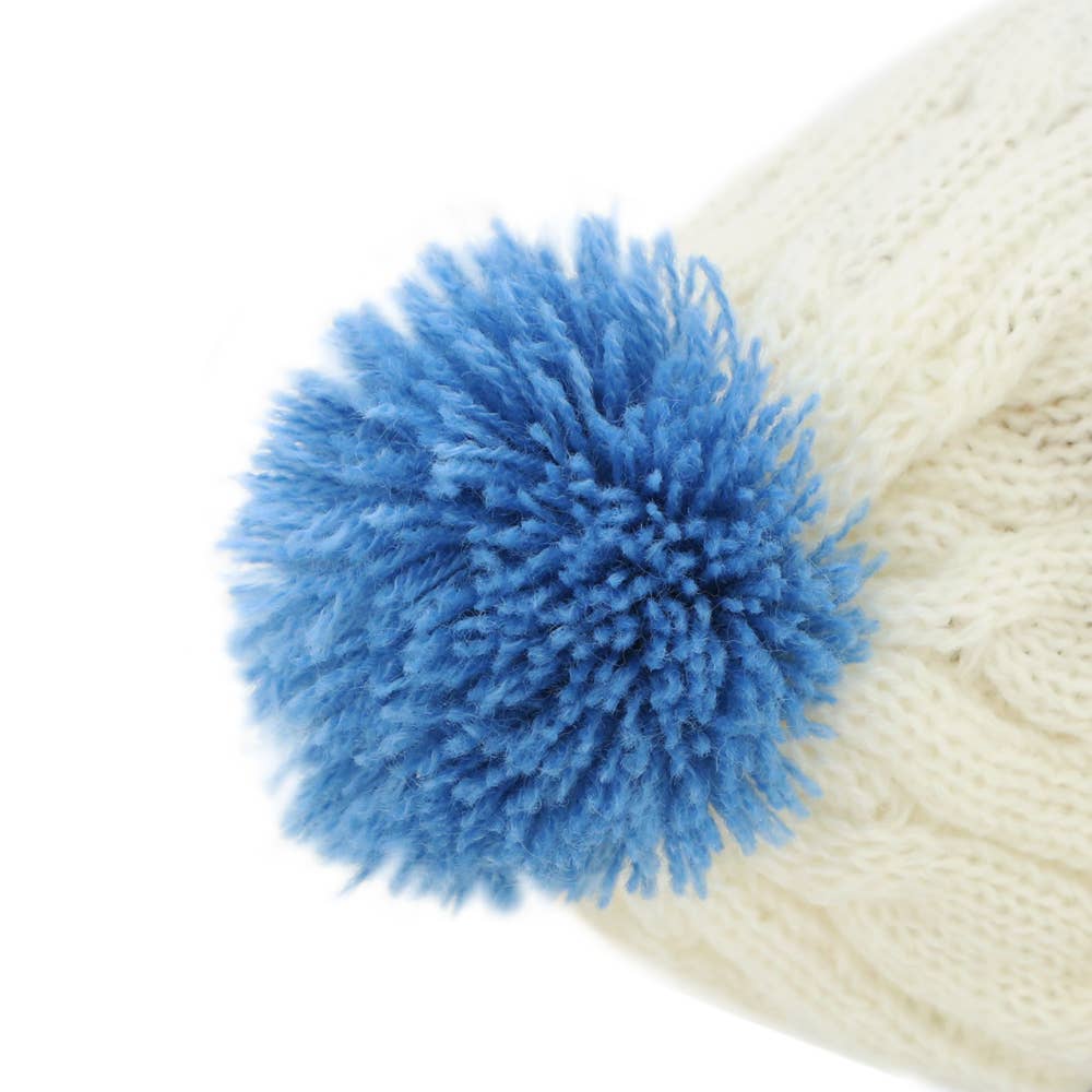 Peluches Hérisson Prickle avec Bonnet Blanc et Bleu 15 cm