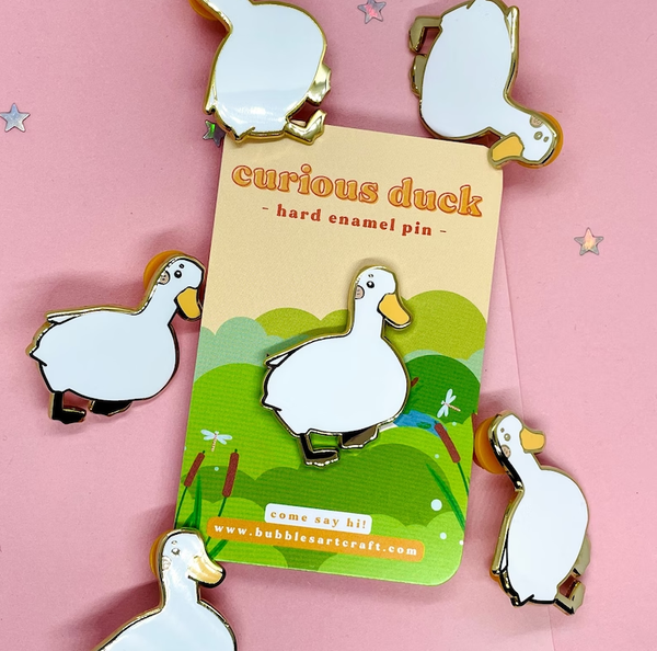 Nieuwsgierige Eend Speld