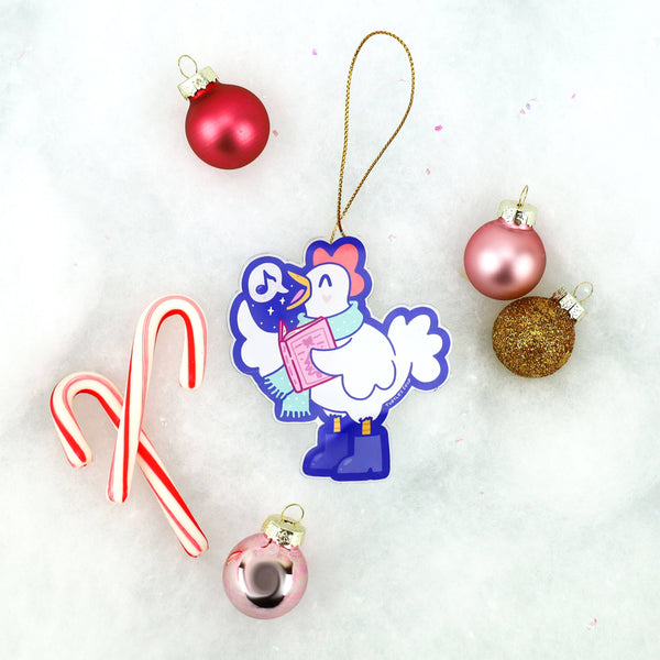 Kerstversiering: Zingende Kip