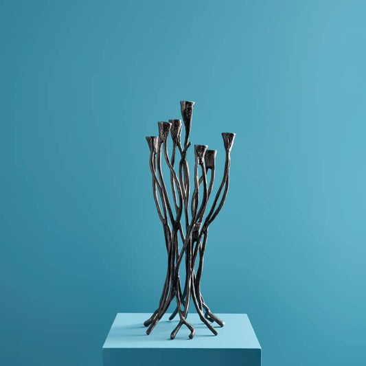 Chandelier Roots Noir, Aluminium, 25 x 22 x 63,5 cm