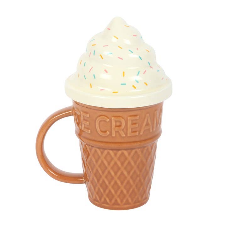 Mug Cornet de Glace avec Couvercle – 500 ml