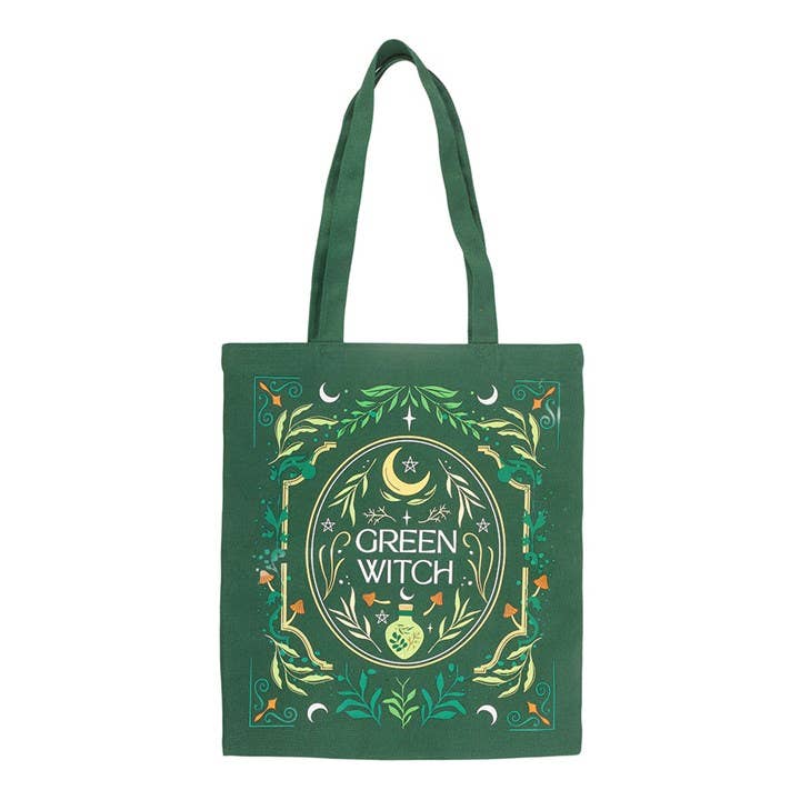Green Witch Tote Bag