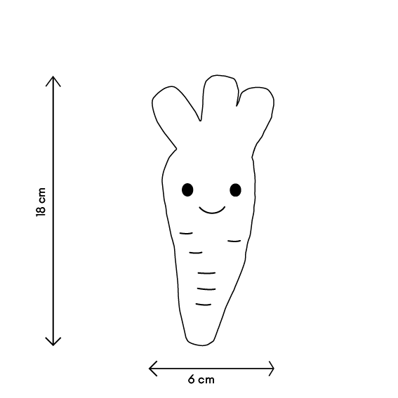 Pluche set met fruit en groenten - Tuinvrienden