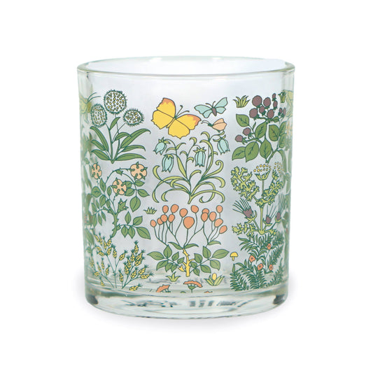Voysey drinkglas, tumbler, botanische tuin, fauna en flora