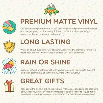 Penguin at the Beach Sticker