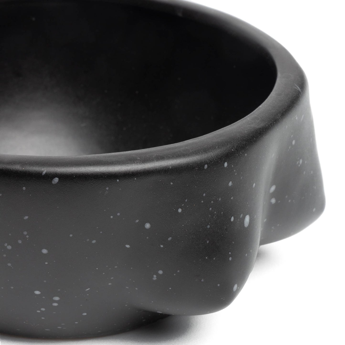 Tits Bol Noir Peint à la Main Helio Ferretti Vue 3