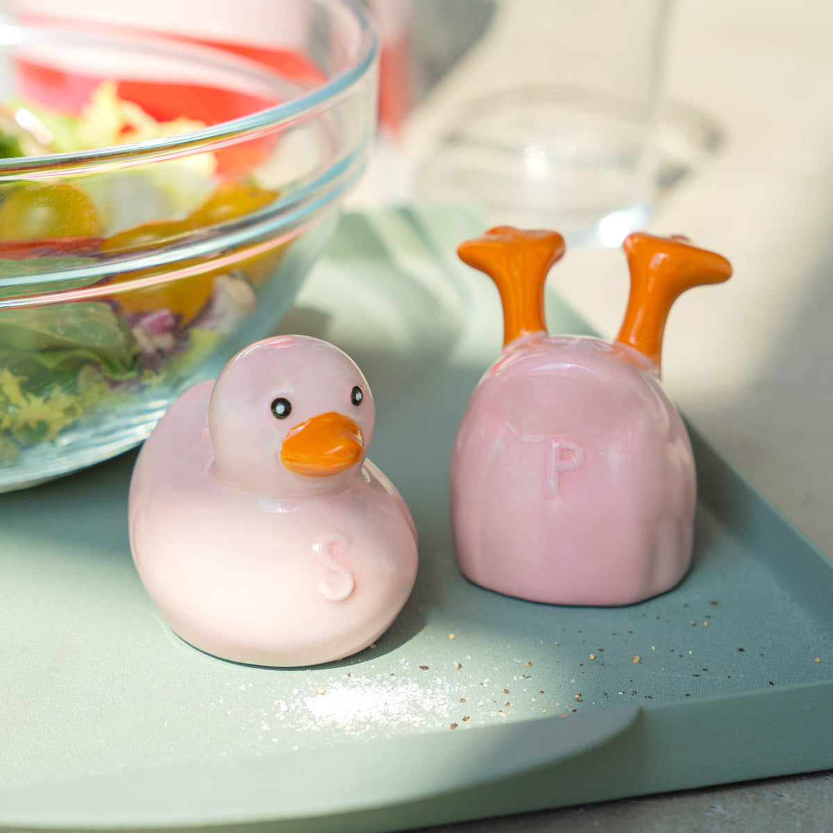 Salière et poivrière Canard
