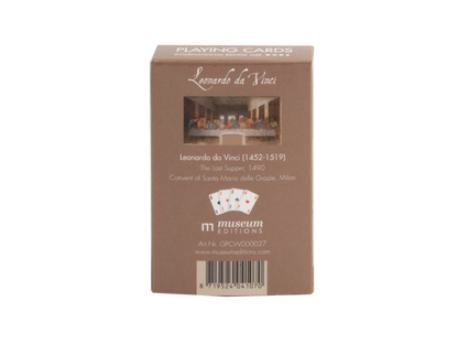 Jeu de 56 cartes à jouer Bridge avec La Cène de Léonard de Vinci
