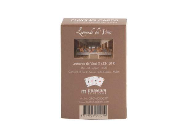 Jeu de 56 cartes à jouer Bridge avec La Cène de Léonard de Vinci