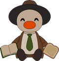 Peluche Duck Detective – 22,9 cm