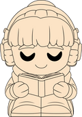 Figurine Lofi Girl Night Light