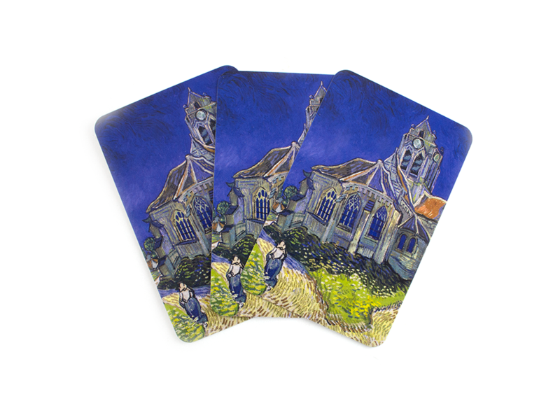 Cartes à jouer, Van Gogh, Église d'Auvers-sur-Oise