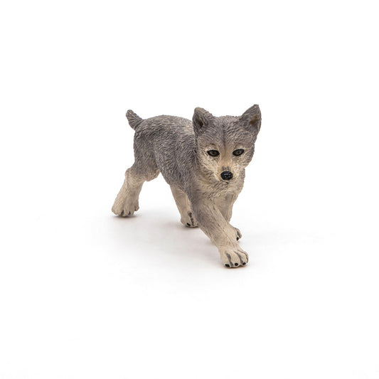 Gray Wolf Cub Figurine