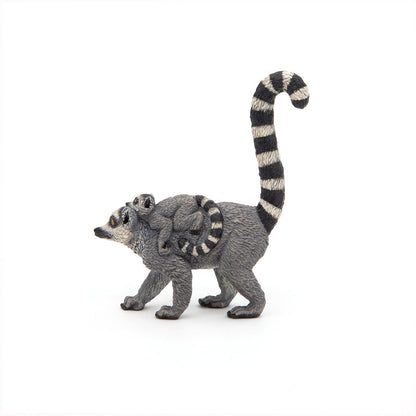 Figurine Lémurien et son bébé Papo - animal sauvage