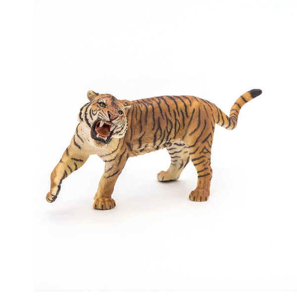 Figurine Tigre rugissant Papo - animal sauvage