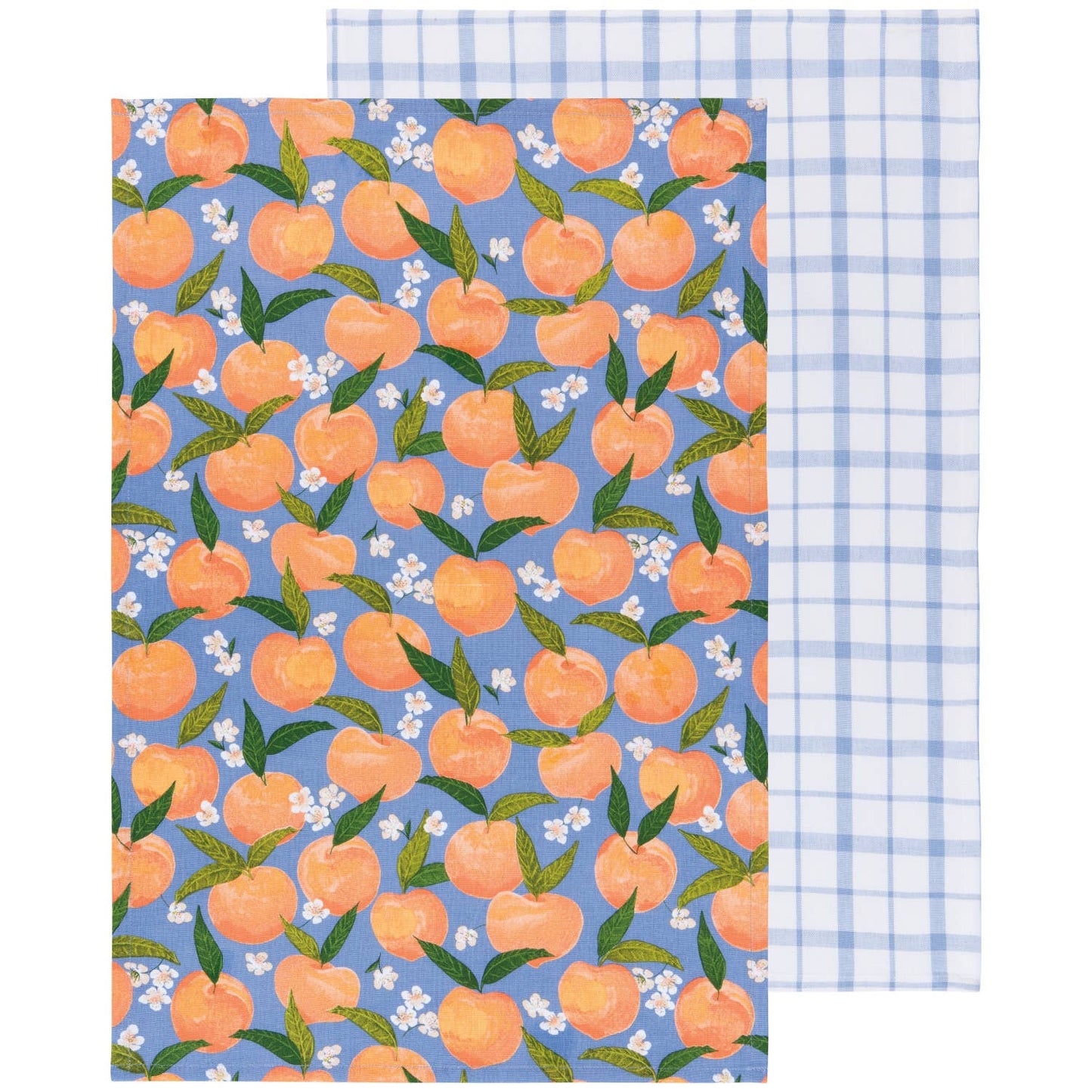 Set of 2 peach tea towels