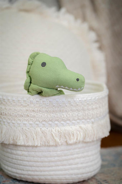 Doudou Crocodile avec Support de Dentition