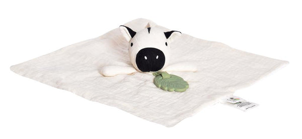 Pluche zebra met bijtring