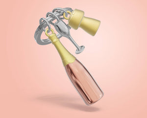 Rosé Champagne Keychain
