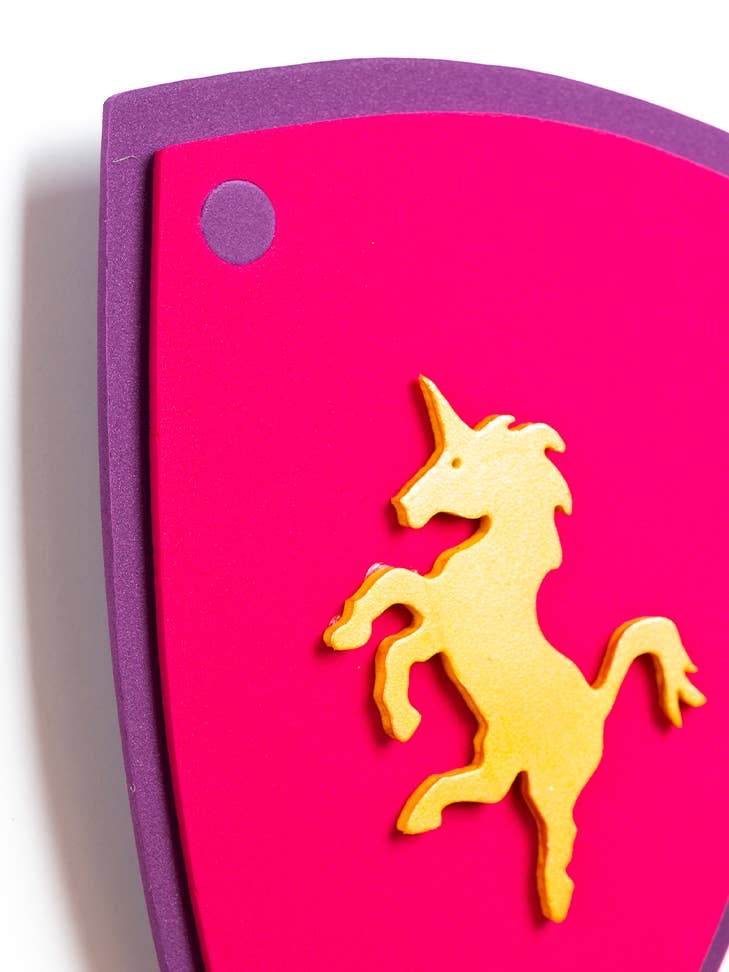 Softik Pink Shield with Unicorn