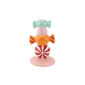 Bougeoir-Bonbon Toffee Agrafé-Multicolore - 11x11x18cm