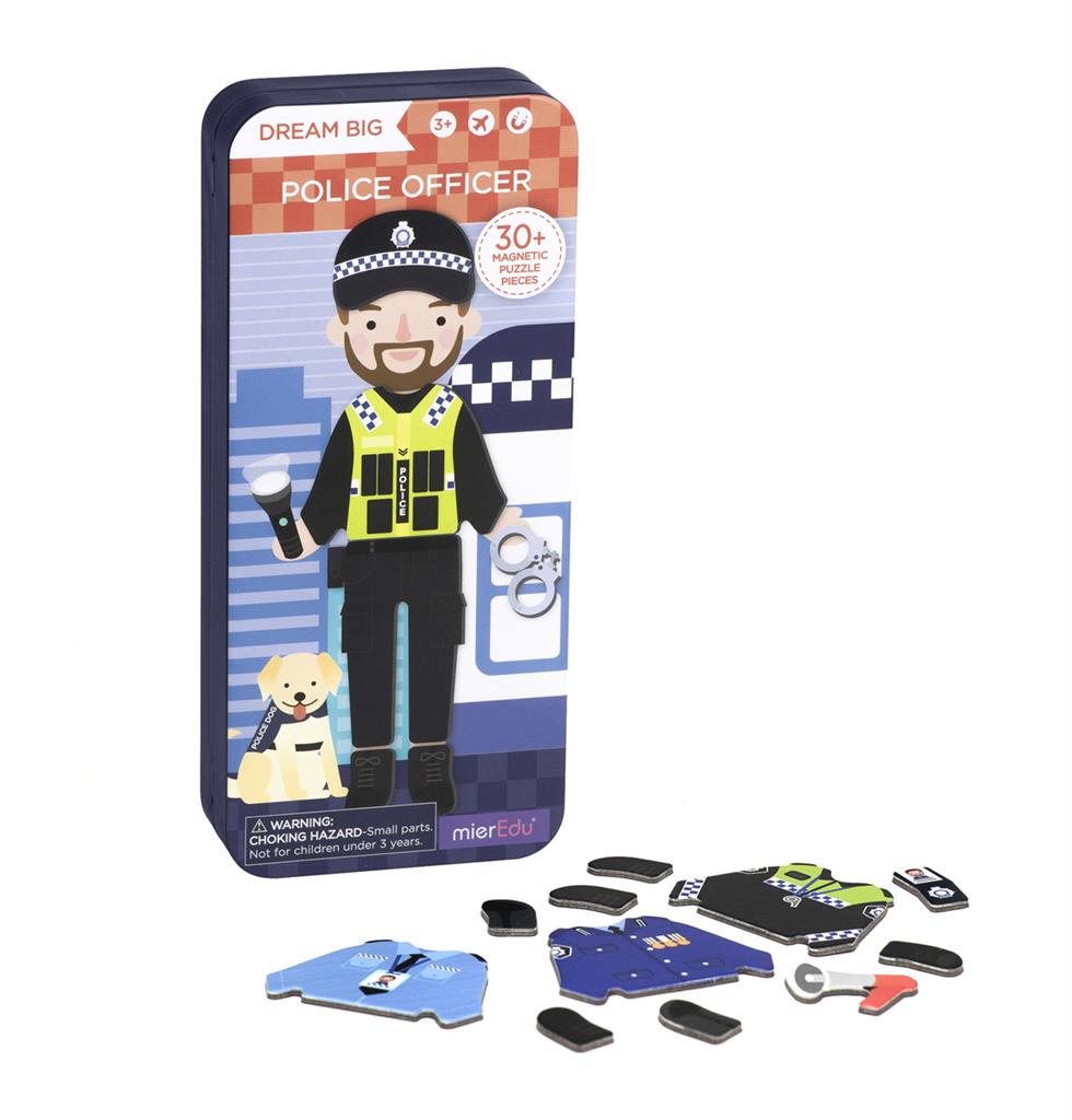 Boîte De Puzzle Magnétique - Officier de Police