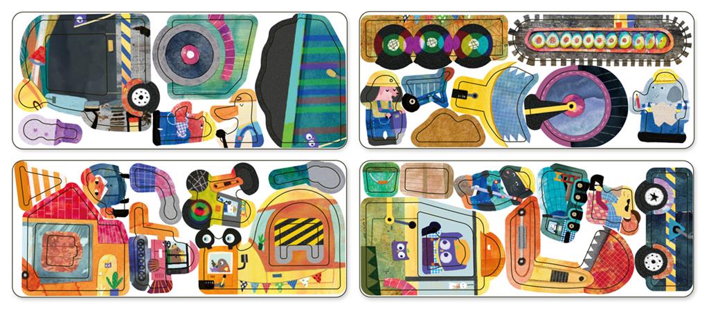 Boîte De Puzzle Magnétique - Camions