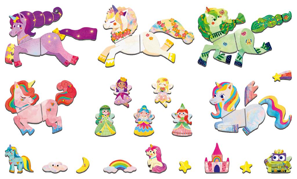 Magnetic Puzzle Box - Unicorns
