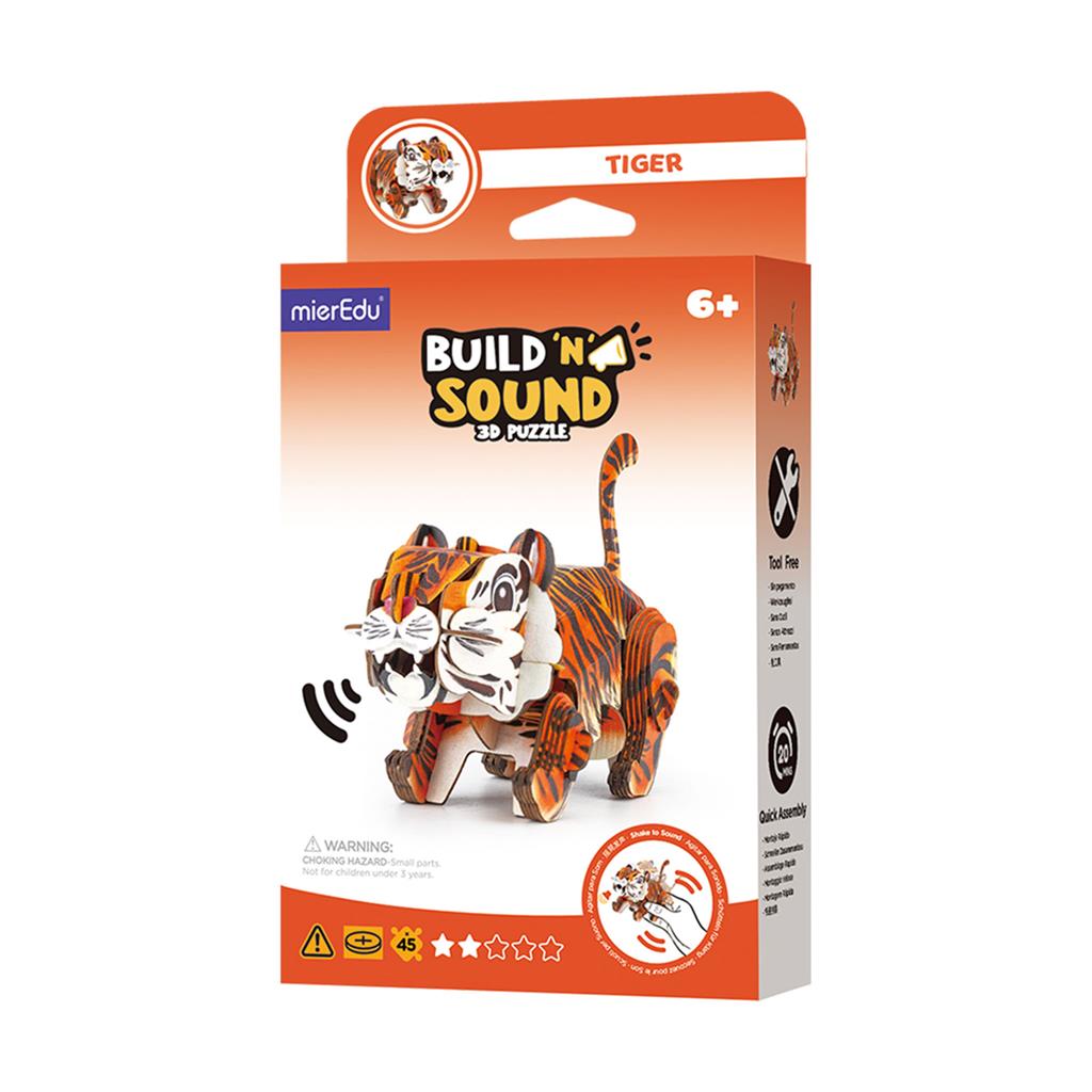 Puzzle 3D Construction - Tigre